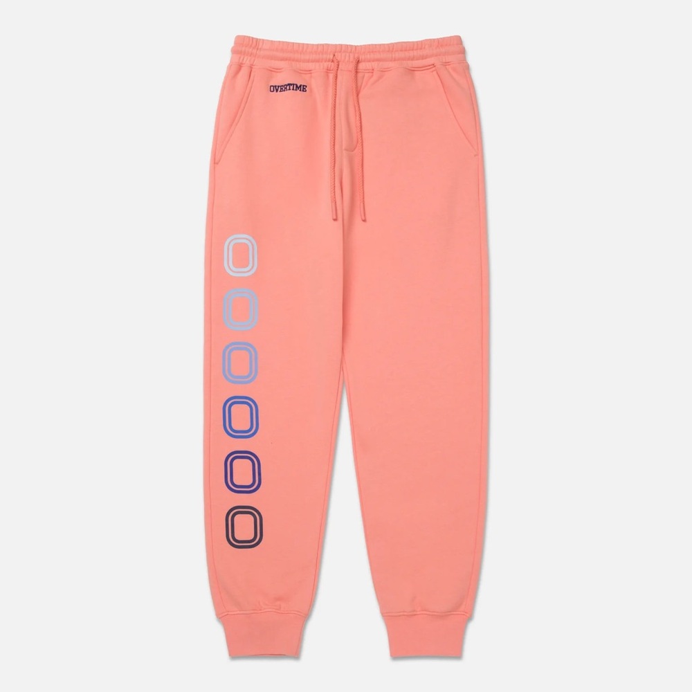 Overtime Coral Pink Graphic Joggers